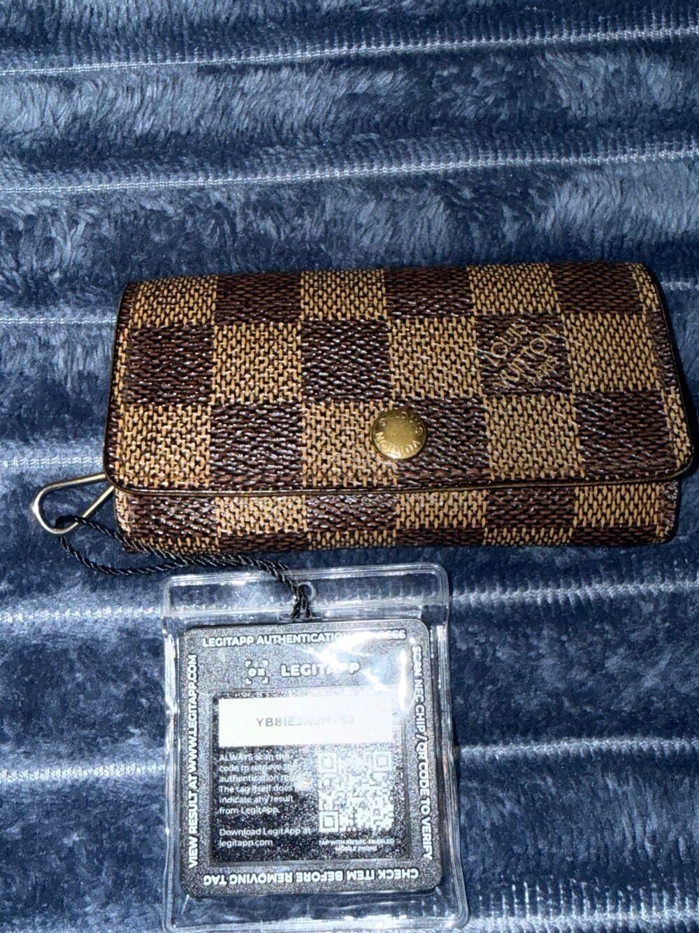 Louis Vuitton Damier Ebene Multicles 4 Key Holder Case Wallet CT4116 Auth